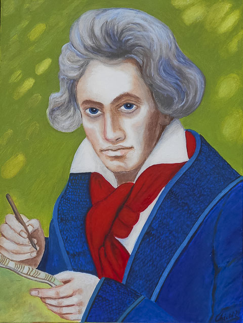 Beethoven (Auftragsportrait), Catarina Chietti, Knstlerdorf Borne
