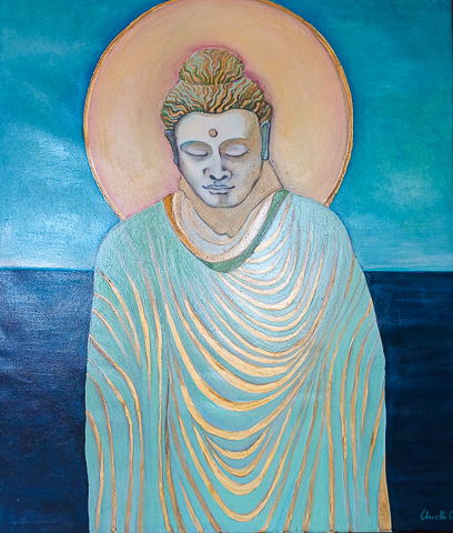 lbild von Catarina Chietti: Buddha in Blau